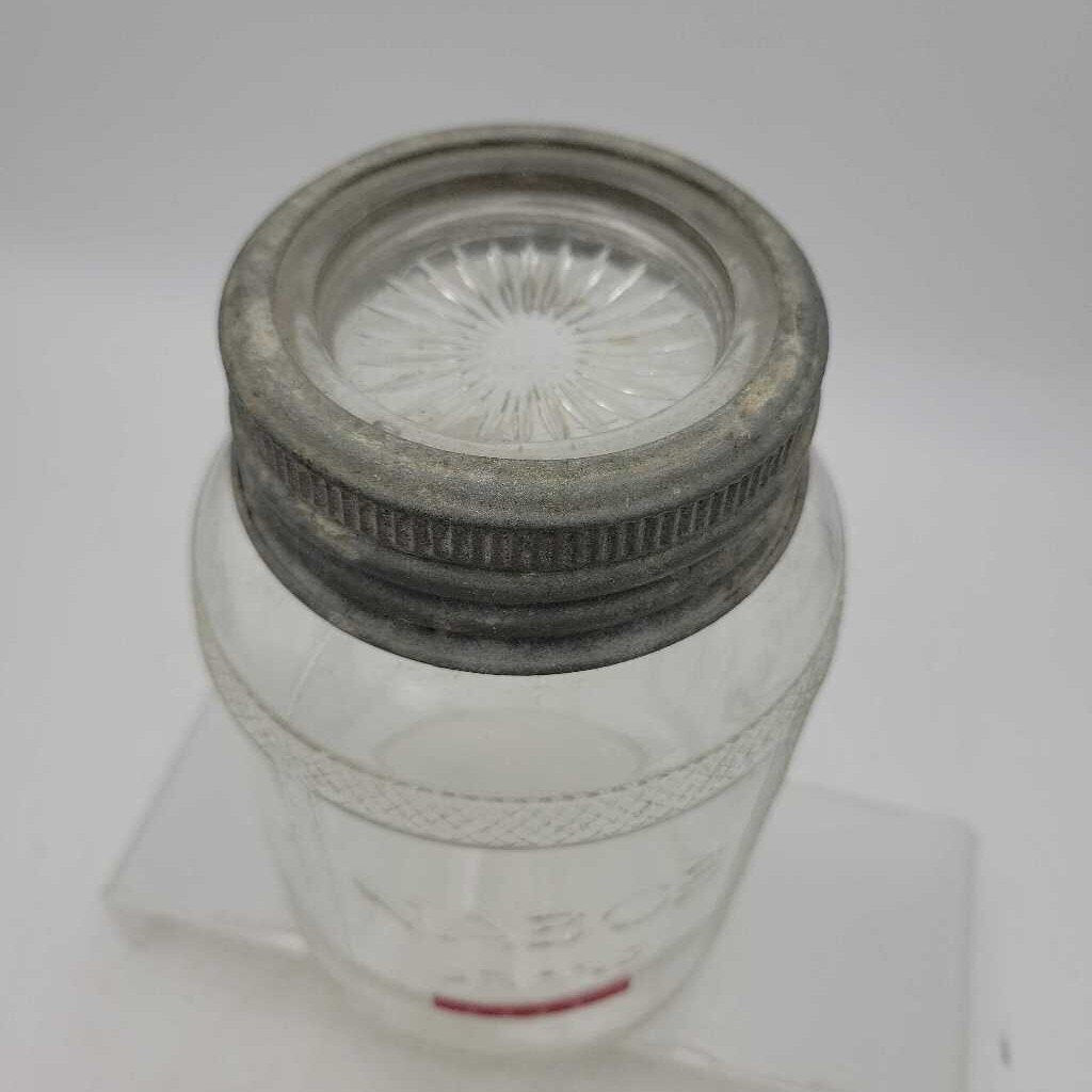 Nabob Embossed Brand coffee jar Art Deco (JAS)