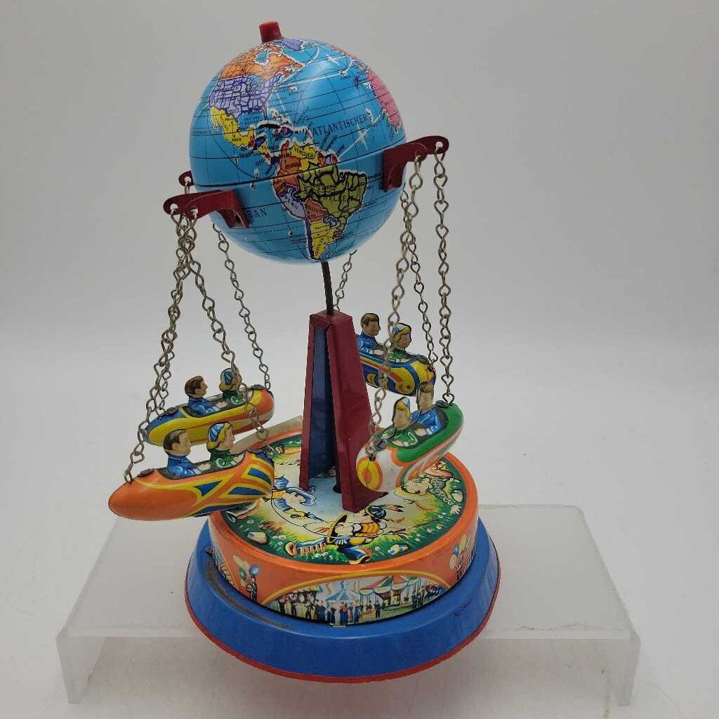 Flight Around the World German Carousel Toy 1960s (JFH)