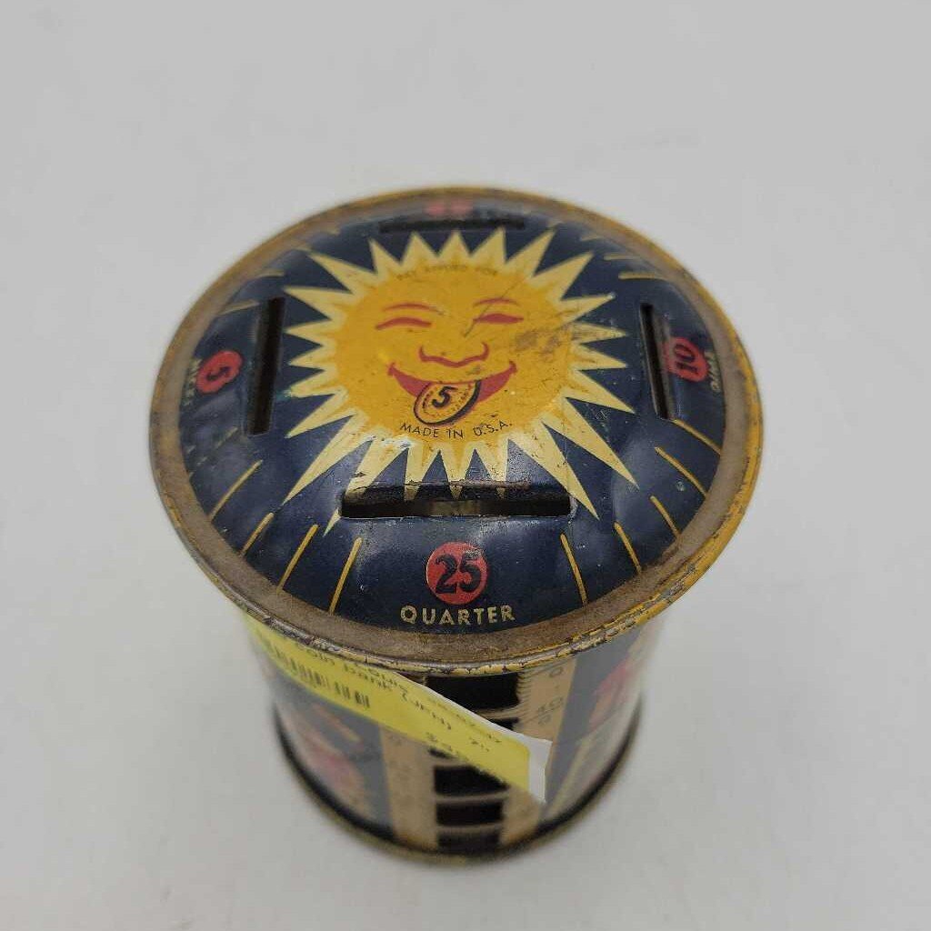 Vintage Tin Louis Kriegsfeld coin bank (JFH)
