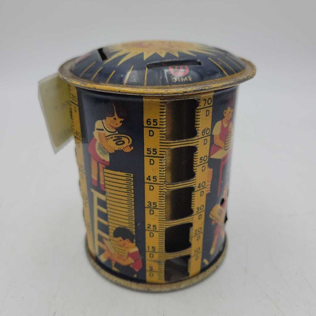 Vintage Tin Louis Kriegsfeld coin bank (JFH)