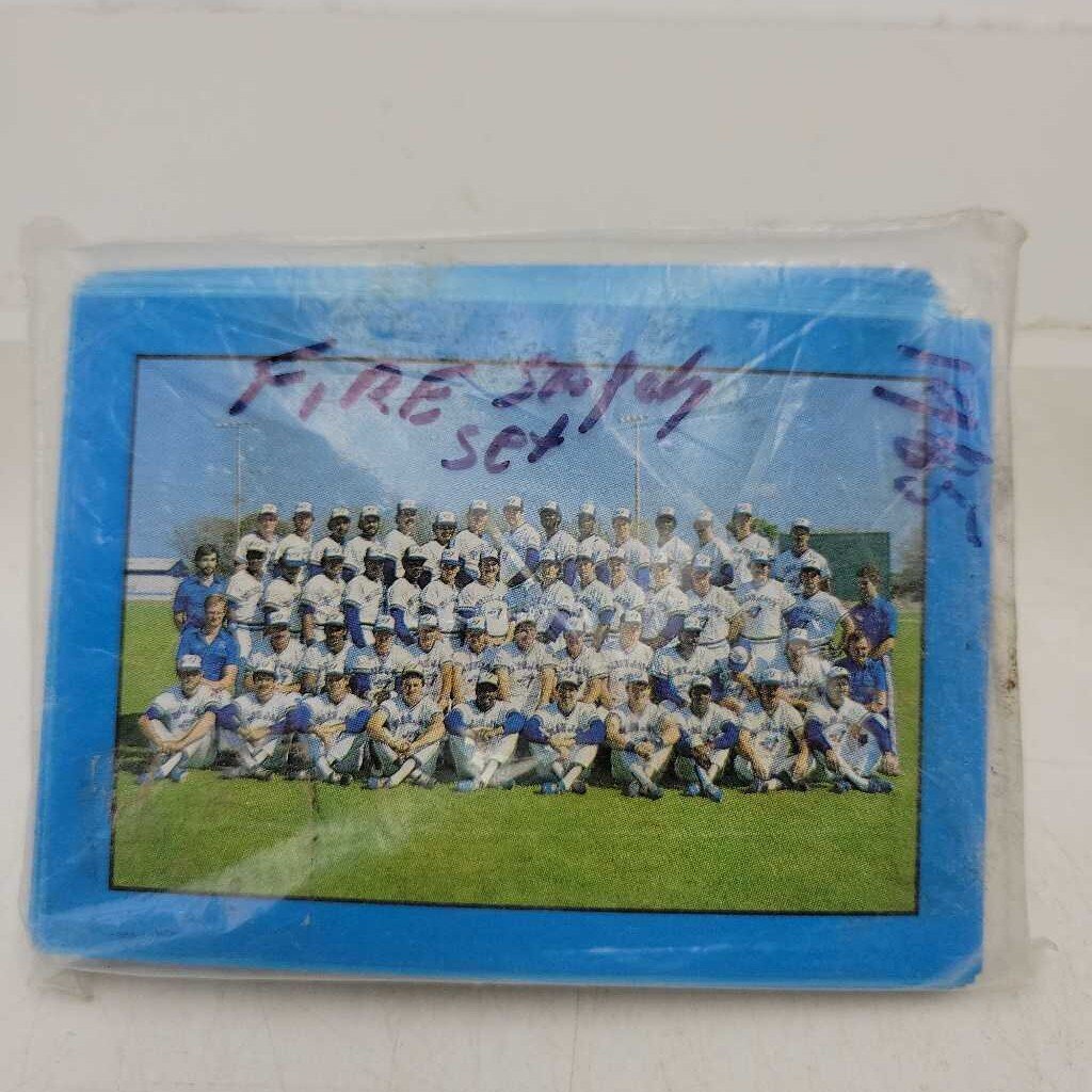 1985 Toronto Blue Jays card Fire Safety set (JAS)