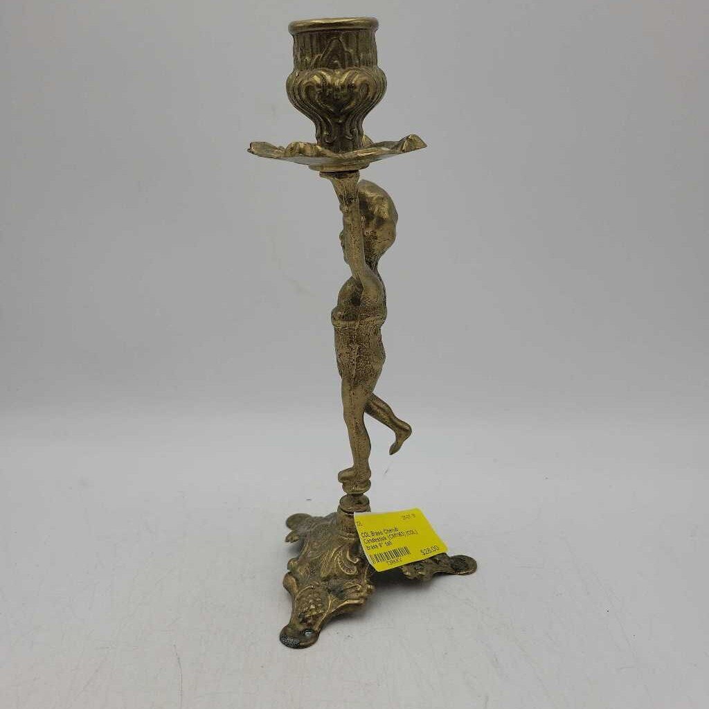 Brass Cherub Candlestick (CM1163) (COL)