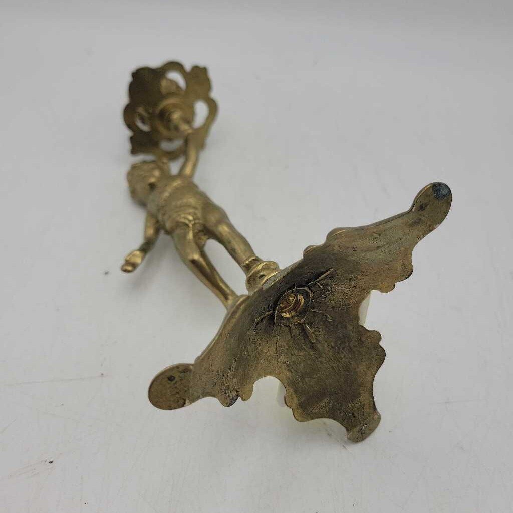 Brass Cherub Candlestick (CM1163) (COL)