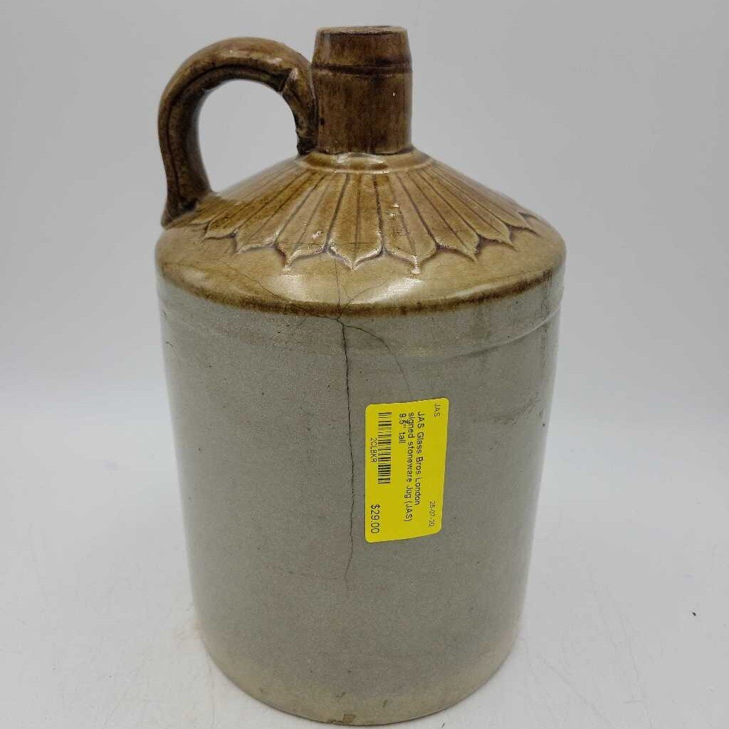 Glass Bros London signed stoneware Jug (JAS)