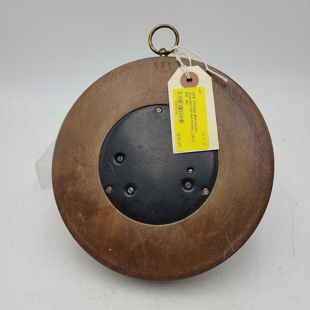 Vintage Barometer Wooden carved frame (JAS)