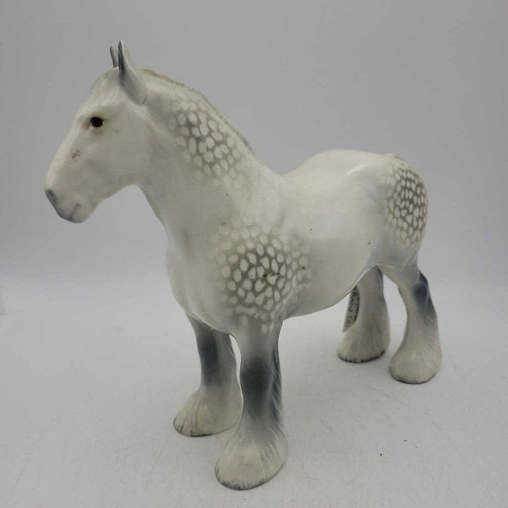 Beswick Dapple Grey Shire Horse Figurine (JL) repaired