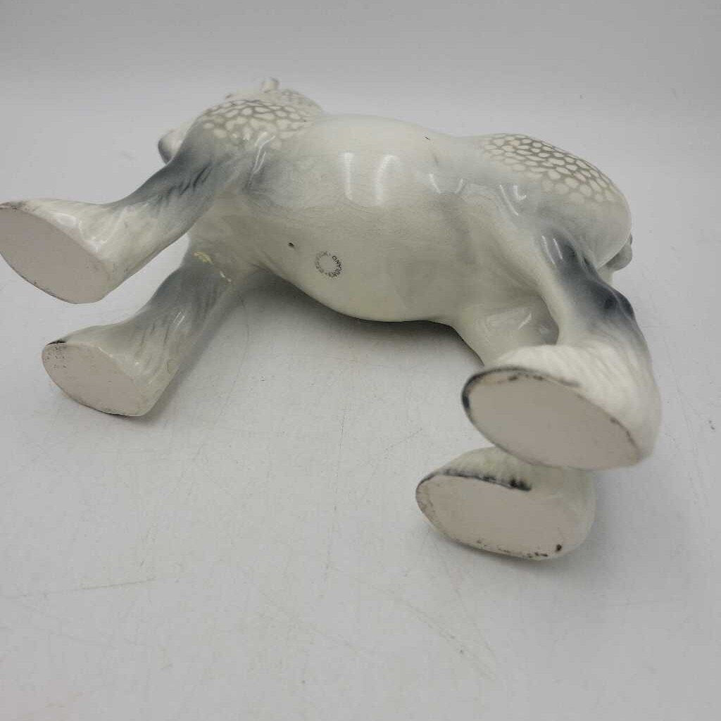 Beswick Dapple Grey Shire Horse Figurine (JL) repaired