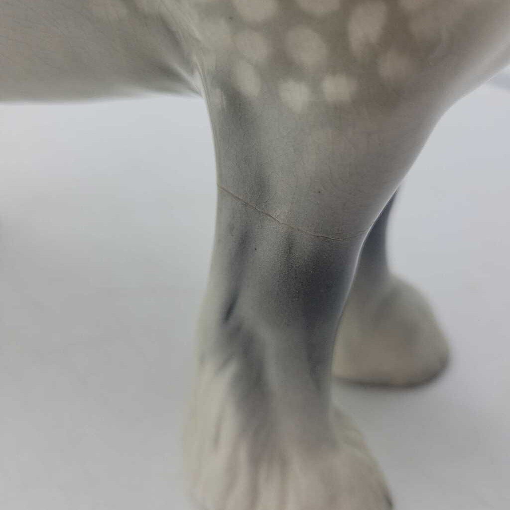Beswick Dapple Grey Shire Horse Figurine (JL) repaired