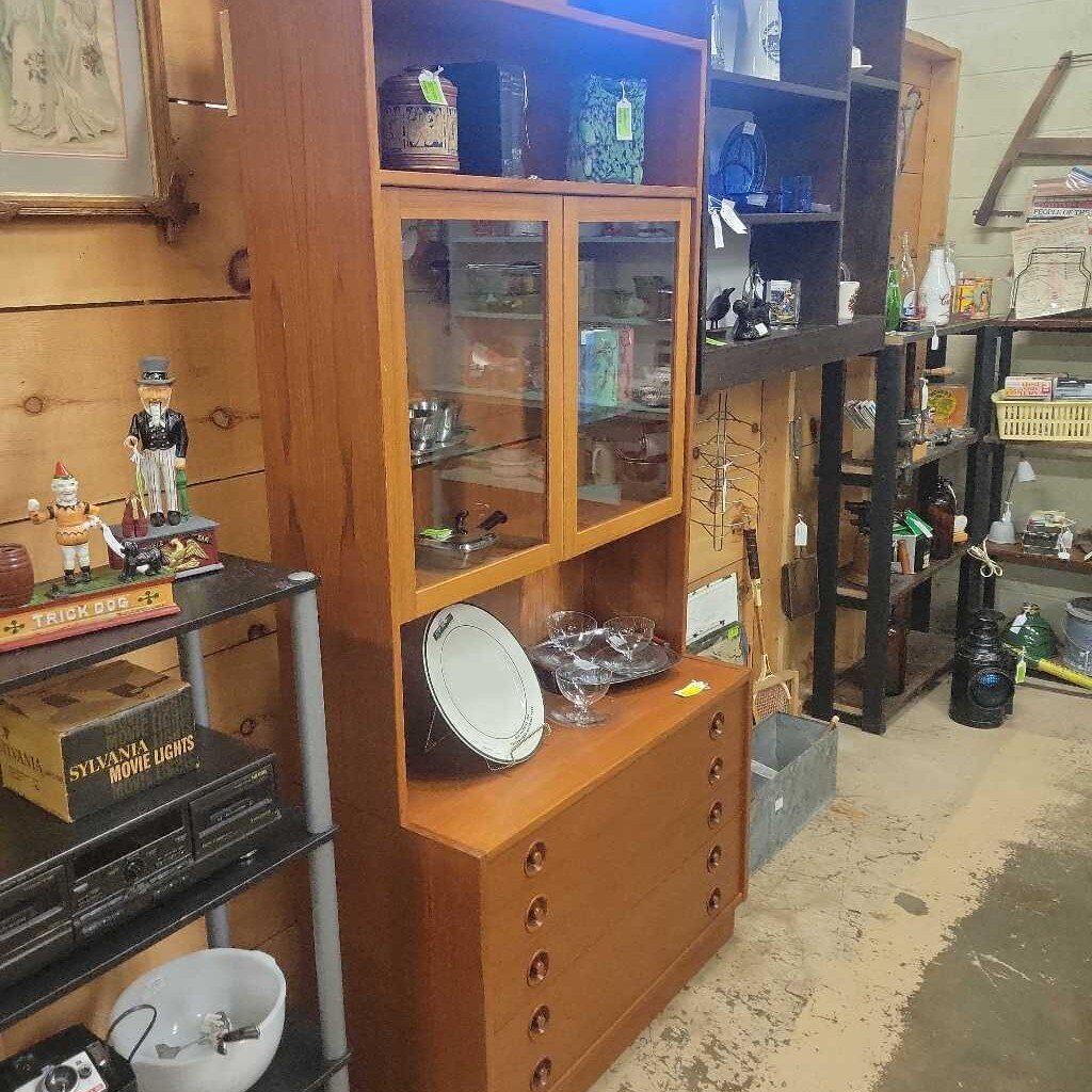 MCM Teak 5 Drawer Wall Unit (LOR)