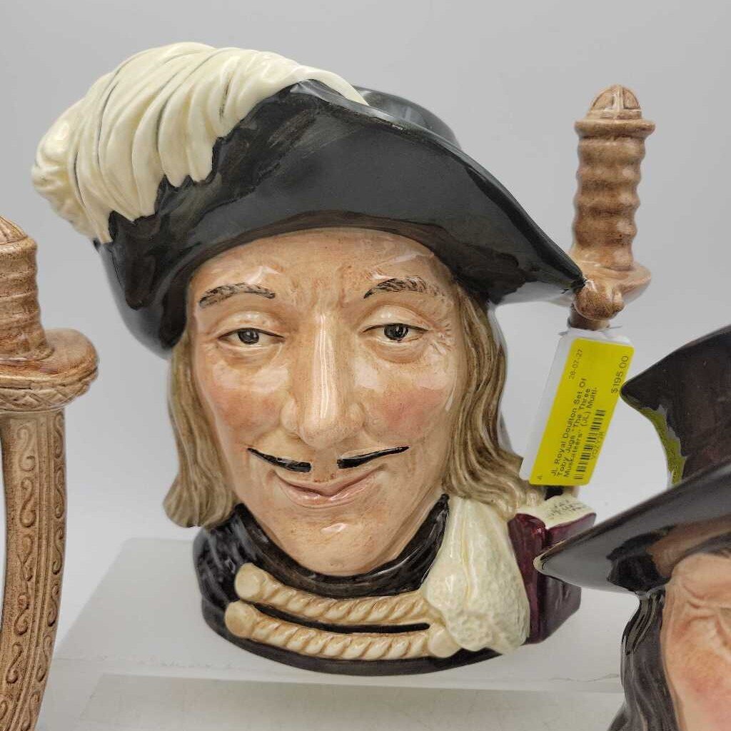 Royal Doulton Set Of Toby Jugs *The Three Muskateers" (JL)