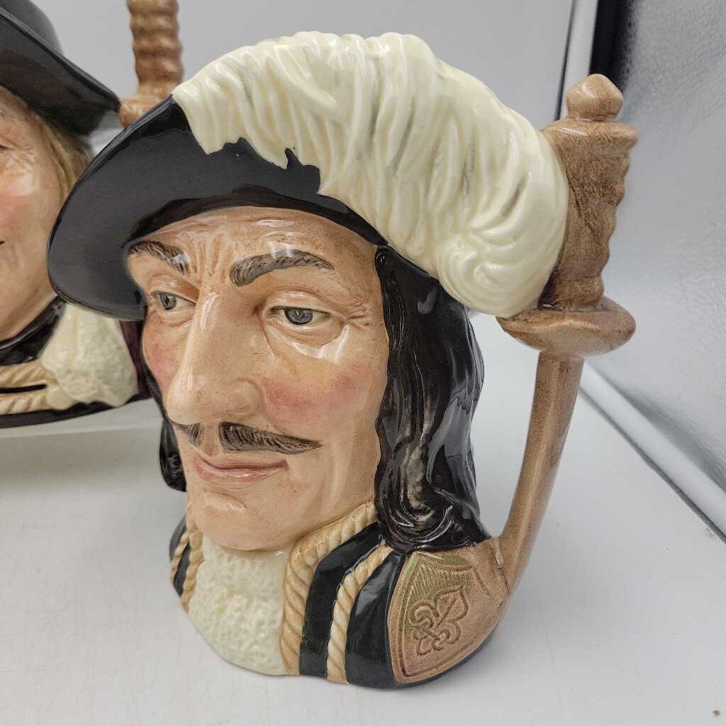 Royal Doulton Set Of Toby Jugs *The Three Muskateers" (JL)