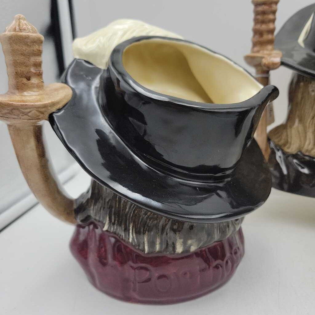 Royal Doulton Set Of Toby Jugs *The Three Muskateers" (JL)