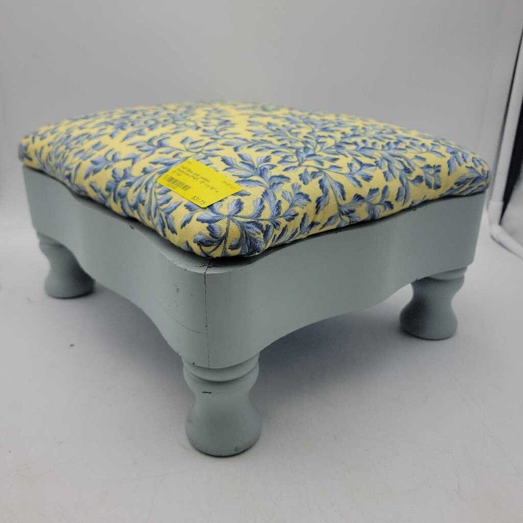 Blue and yellow footstool (P4P)