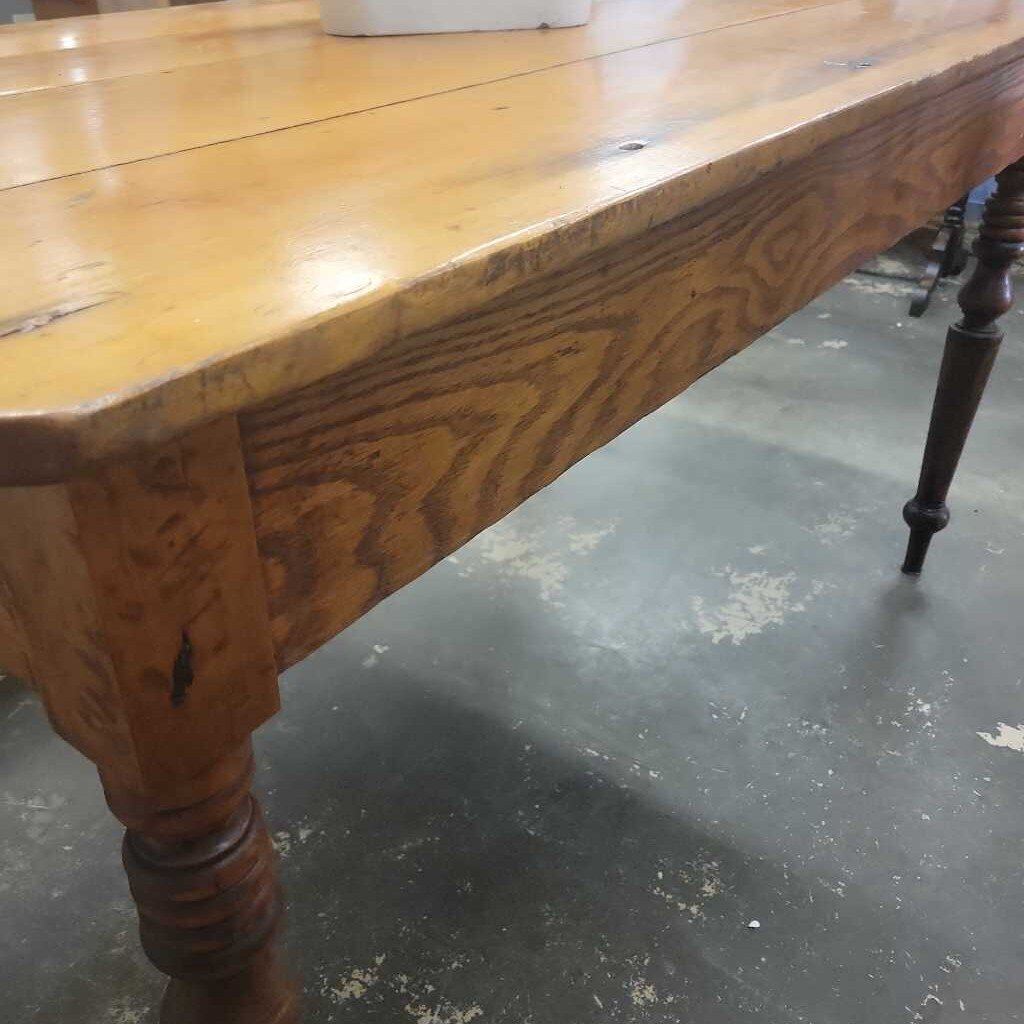 Rustic Pine Harvest Table 54" Long (YVO) (607)
