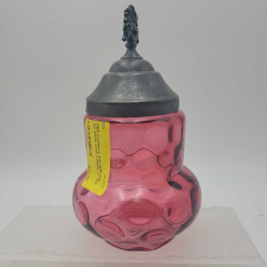 Cranberry liner with top for pickle crew it (KEN)