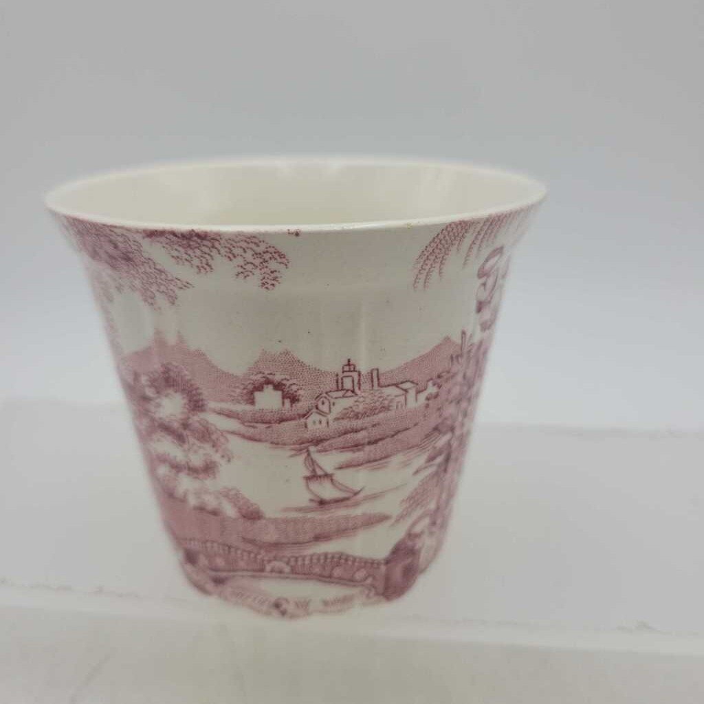 1940s Clarice Cliff Red Transferware Cup (CM1172) (COL)