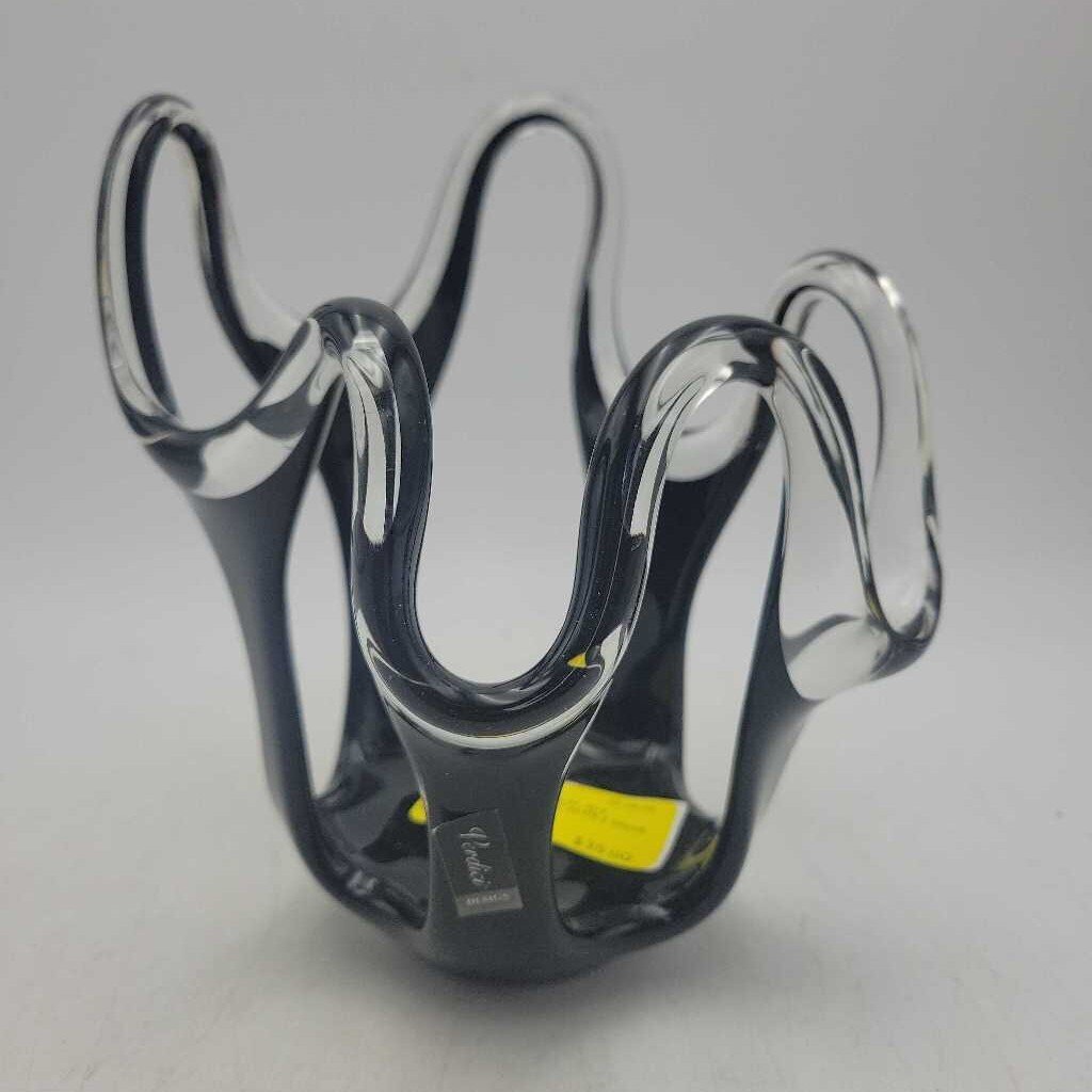 Black and Clear Art Glass (COL #2763) (COL)