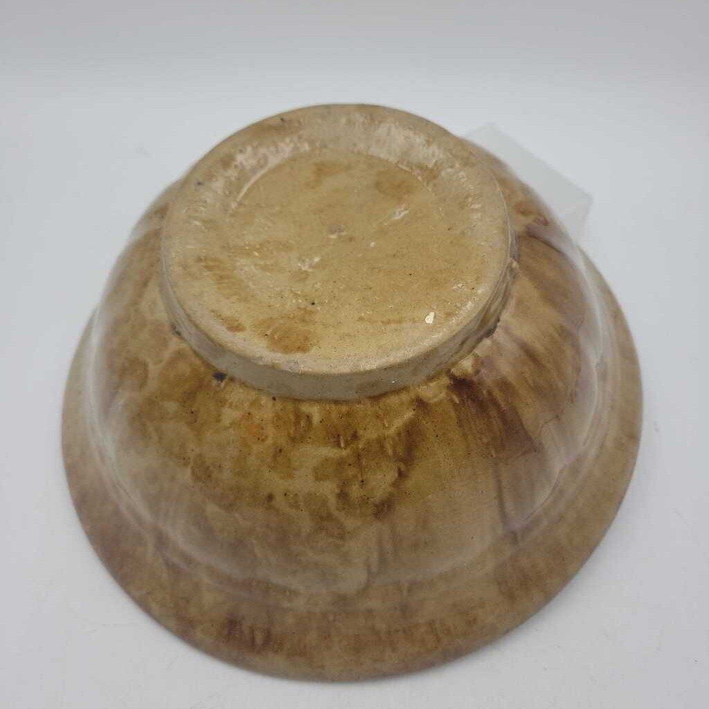 Bennington Style Pottery Bowl (DMG) 0960
