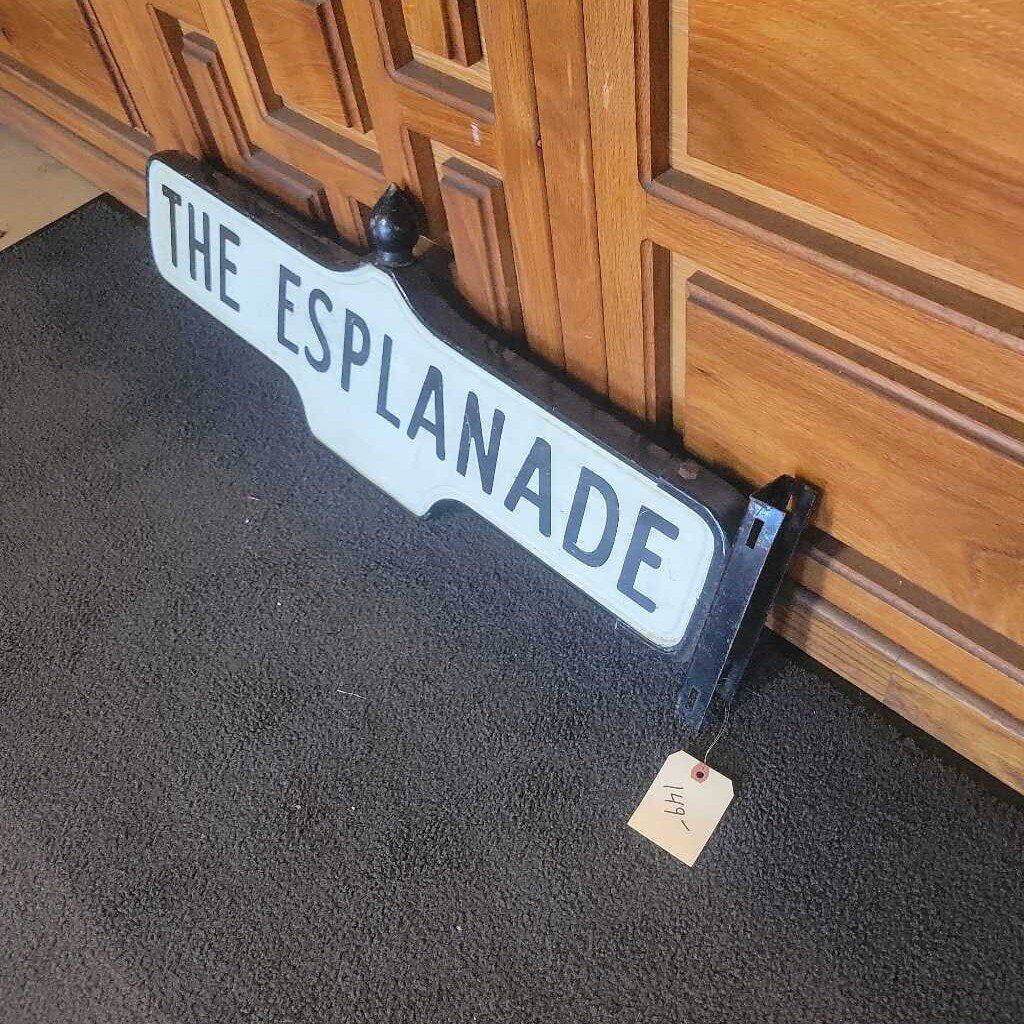 Street Sign The Esplanade Rare Toronto double sin with frame (JAS)
