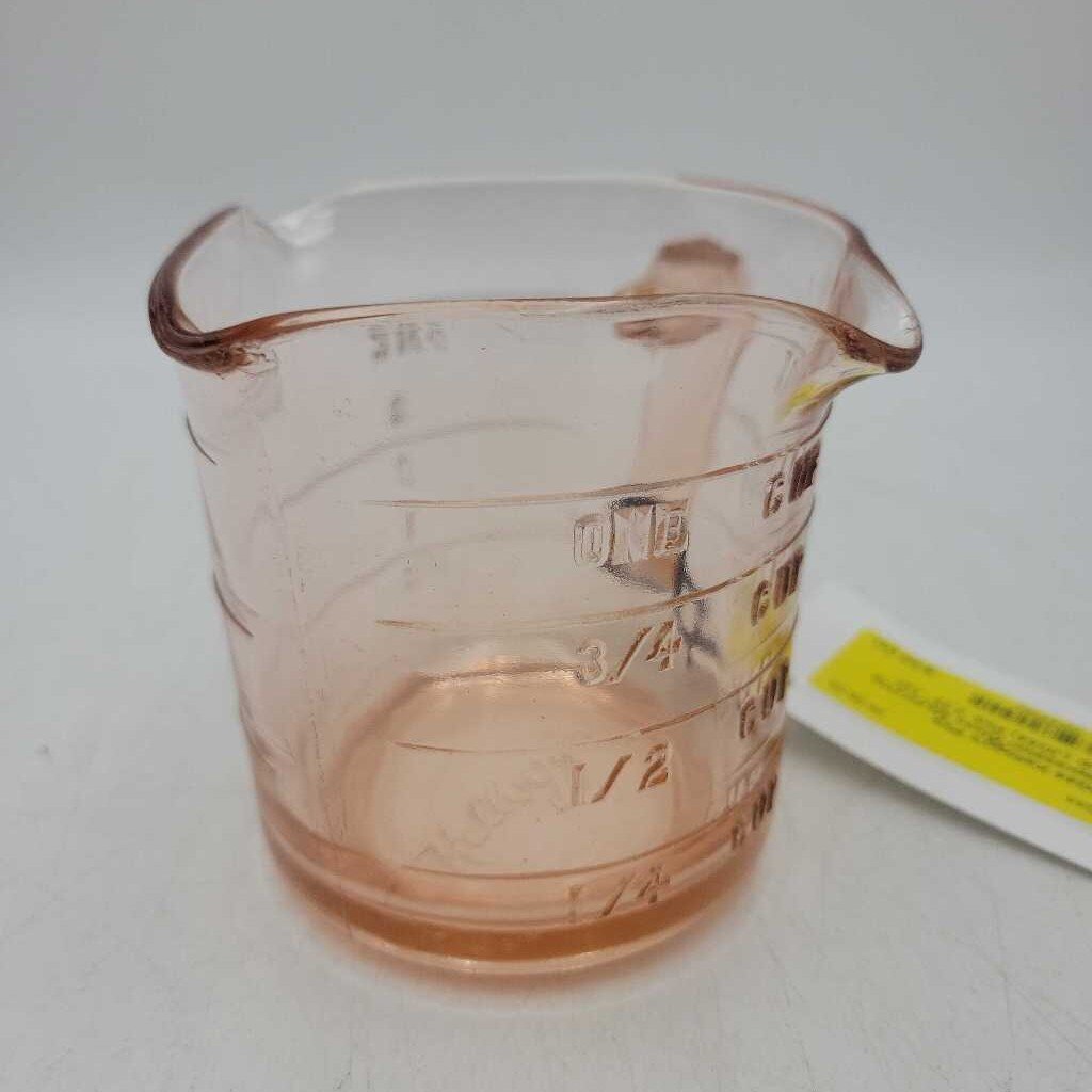 Kellogg's Pink Depression Glass Measuring Cup (JG44)