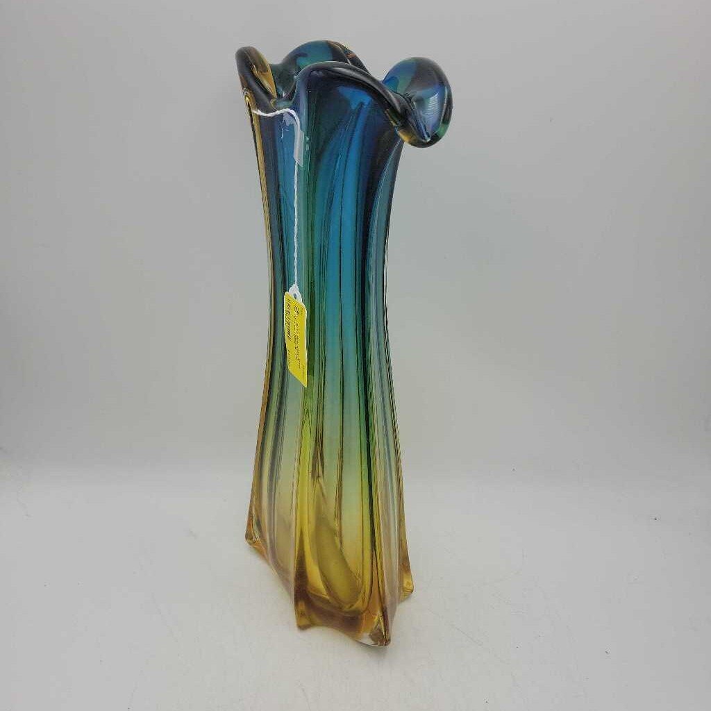 Large Art Glass vase MCM (DEB)