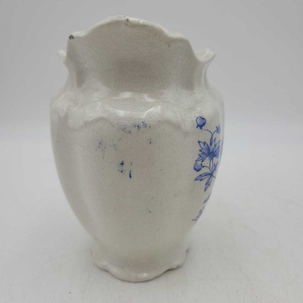 Antique Transferware vase brush holder (RB)