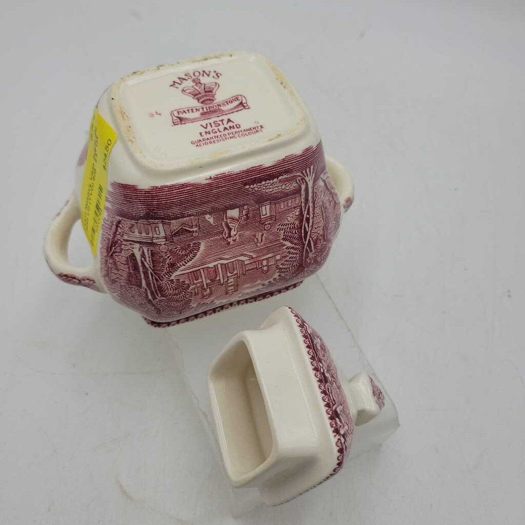 Mason's Vista Sugar jar with Lid (YVO) 608