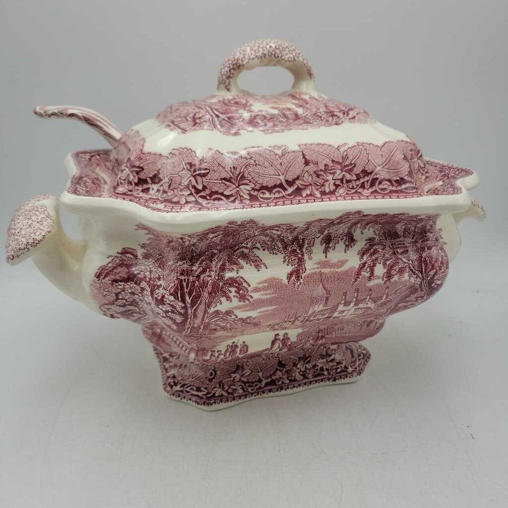 Mason's Vista large Tureen and ladle with Lid (YVO) 608