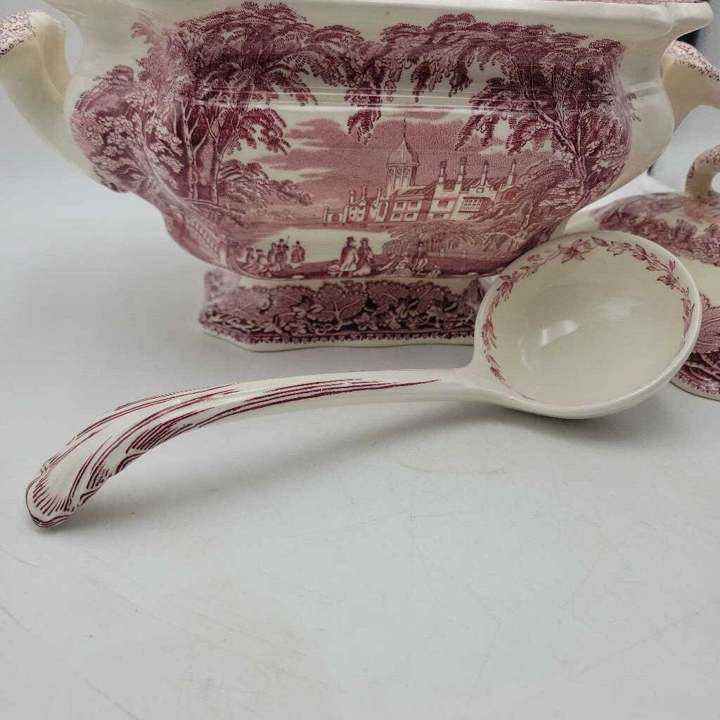 Mason's Vista large Tureen and ladle with Lid (YVO) 608