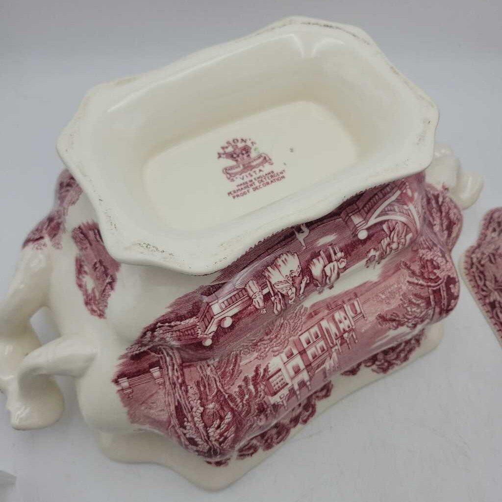 Mason's Vista large Tureen and ladle with Lid (YVO) 608