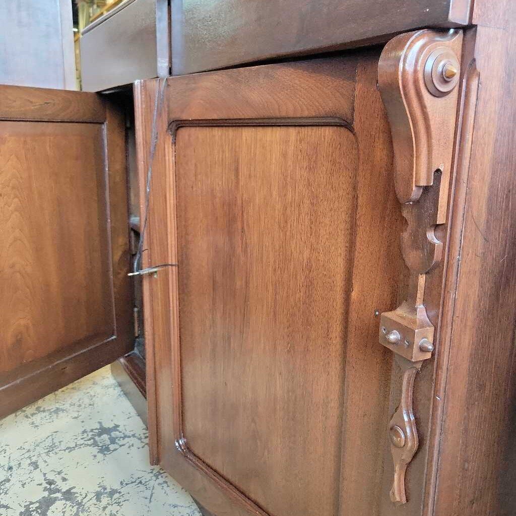 Victorian Walnut Sideboard #335 (NS)