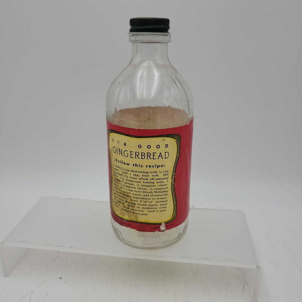 Vintage "AUNT DINAH" Molasses bottle (Glass mark for Knox Glass co 1950's) #338
