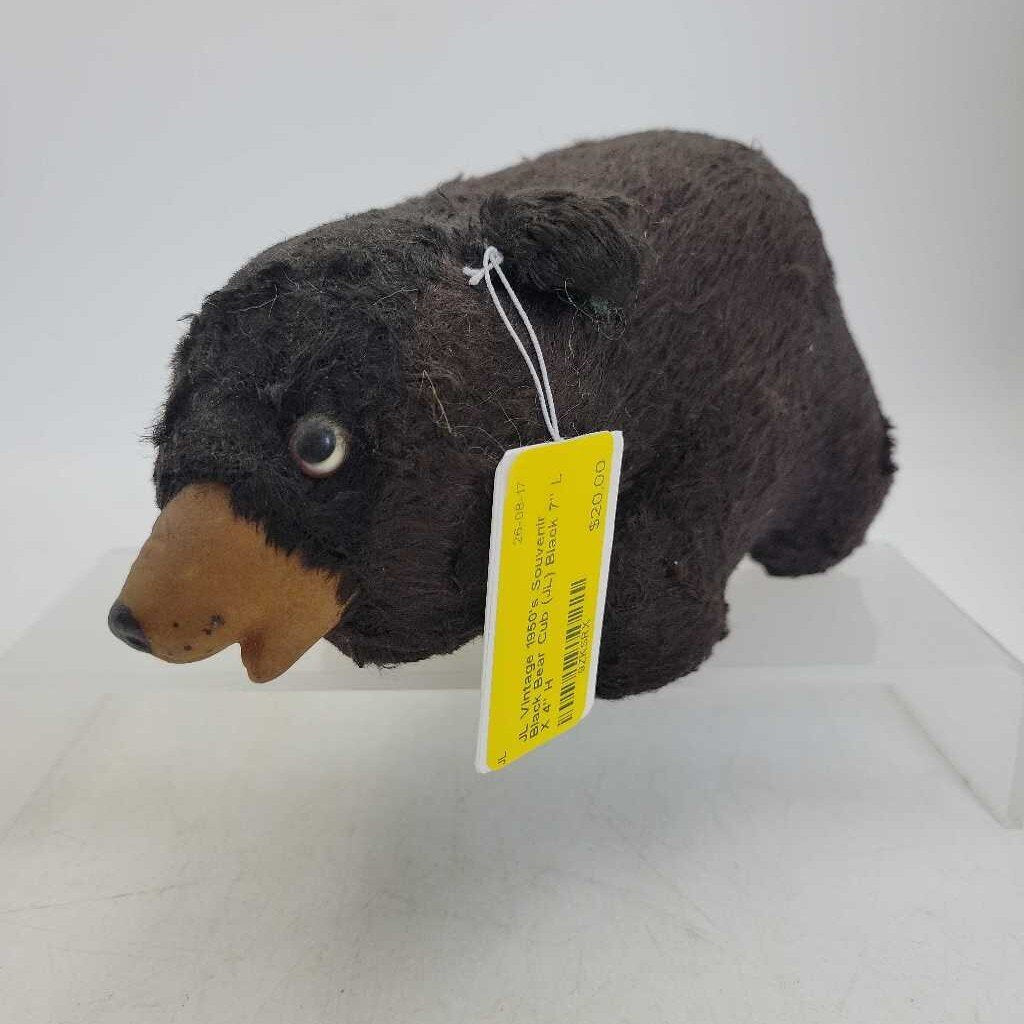 Vintage 1950's Souvenir Black Bear Cub (JL)