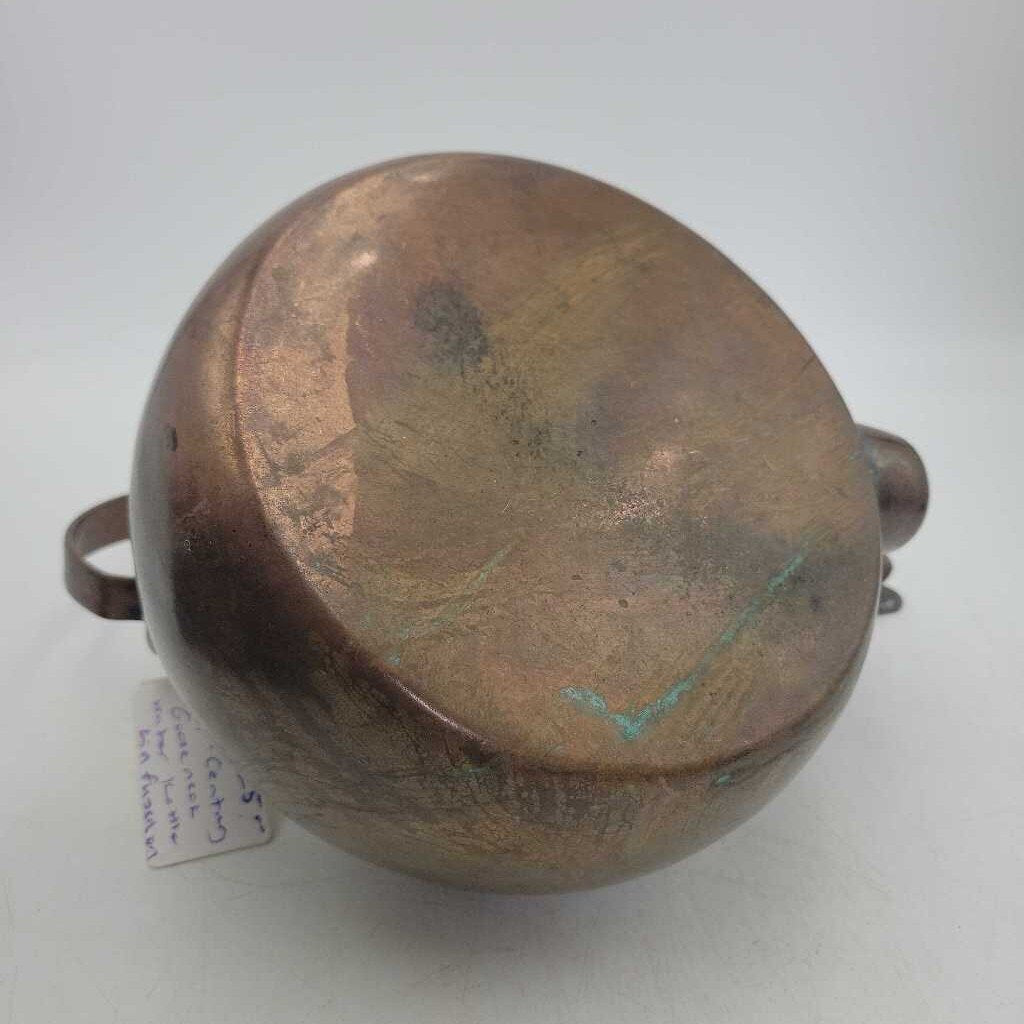 19th century gooseneck water kettle, *note lid is fused/stuck* (JL)
