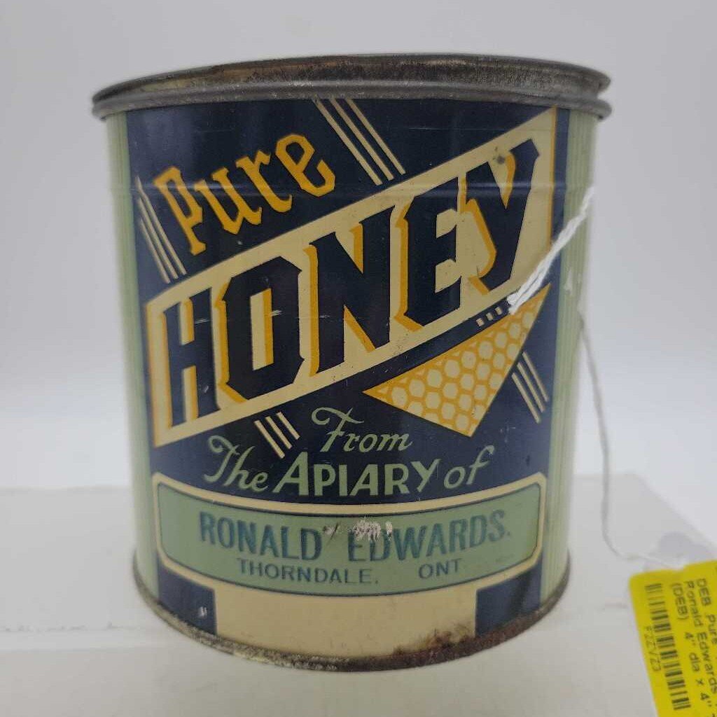 .Pure HONEY TIN 2.3 LB Ronald Edwards Thorndale ont. (DEB)