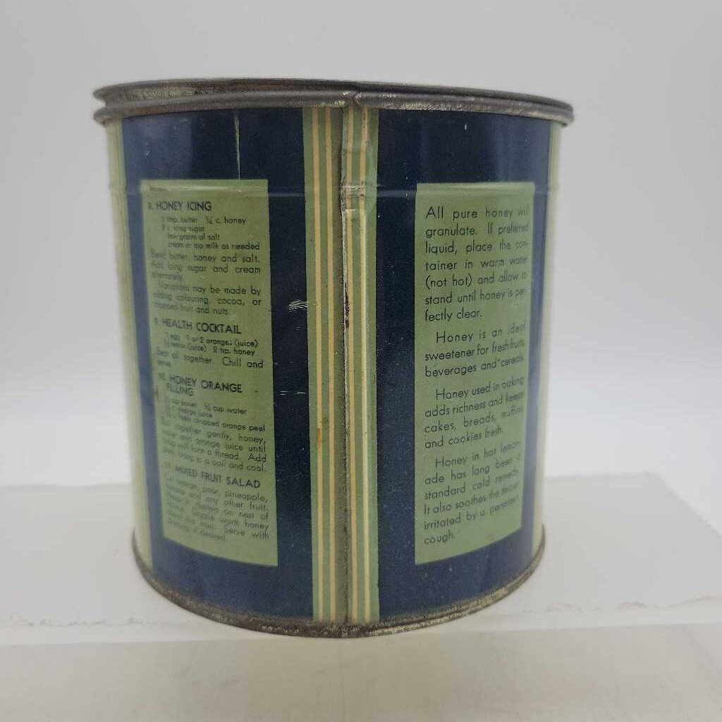 .Pure HONEY TIN 2.3 LB Ronald Edwards Thorndale ont. (DEB)
