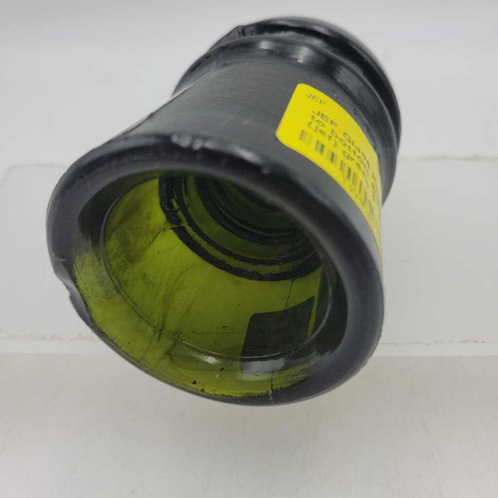 Glass Insulator color top to bottom amber streaks pony (jef)