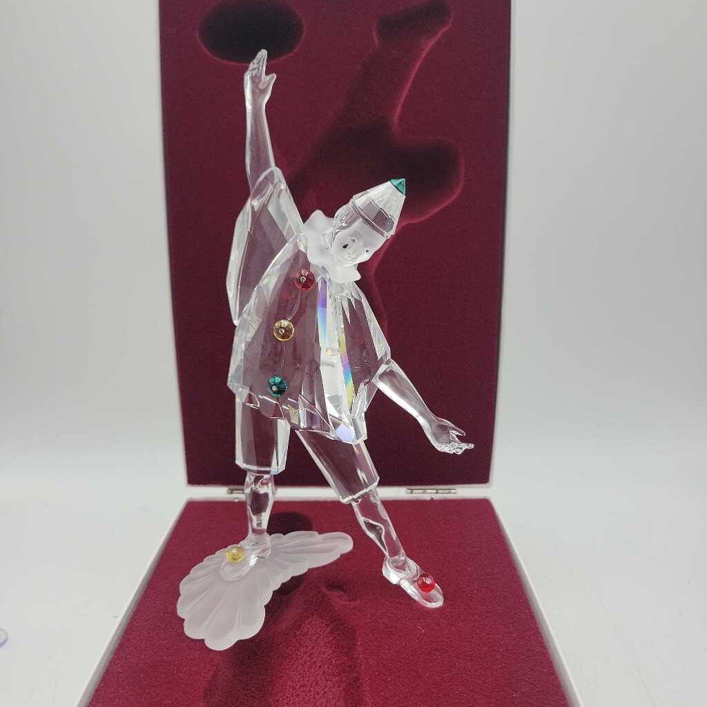 Swarovski Masquerade 1999 Clown Figurine