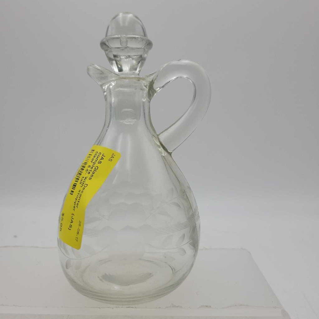 Glass Decanter complete with stopper (JAS)