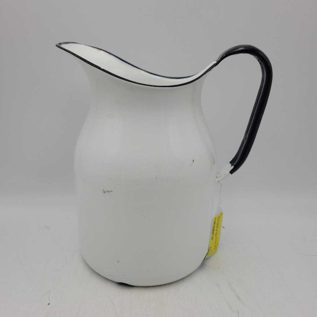 Enamel ware pitcher (BS)