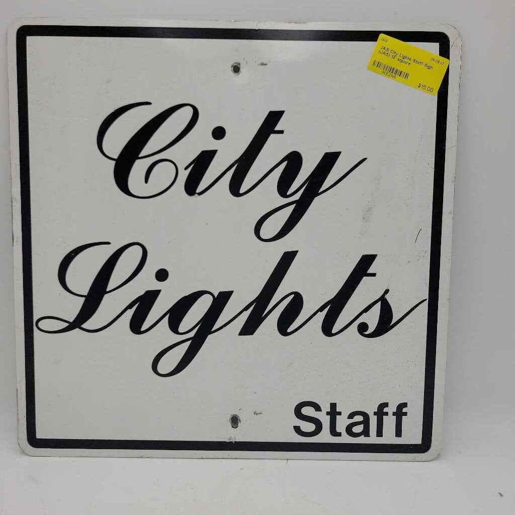 City Lights Staff Sign (JAS)