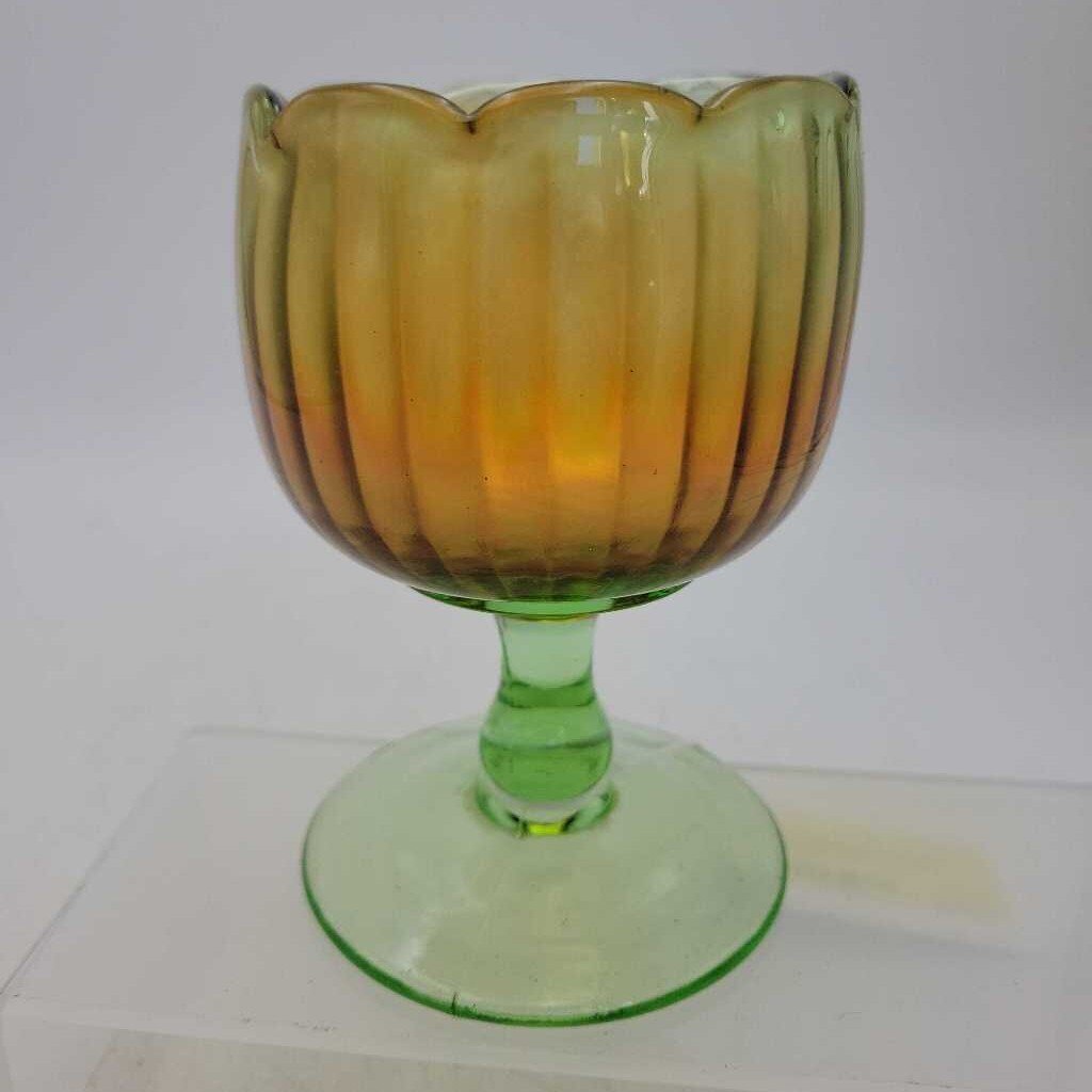 Fenton Carnival Glass Compote (GEC)