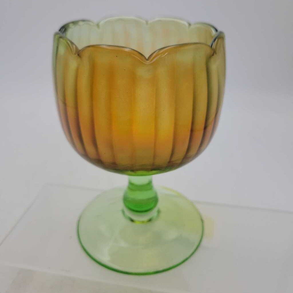 Fenton Carnival Glass Compote (GEC)