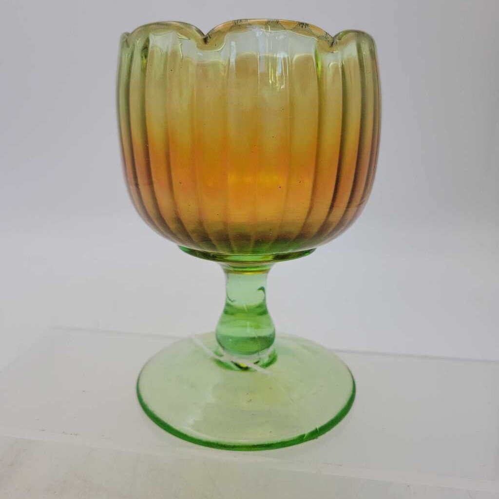 Fenton Carnival Glass Compote (GEC)
