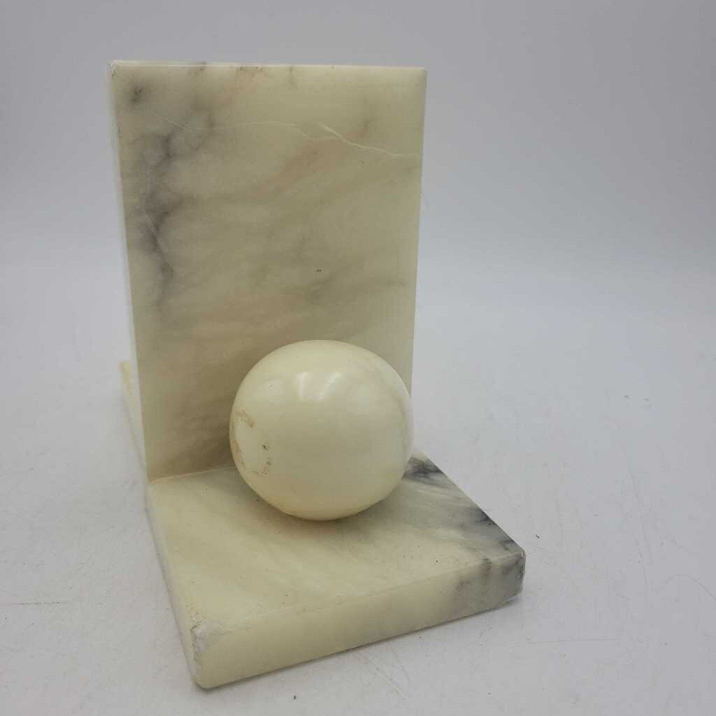 Alabaster Ball Bookends (1944) (MCOL)