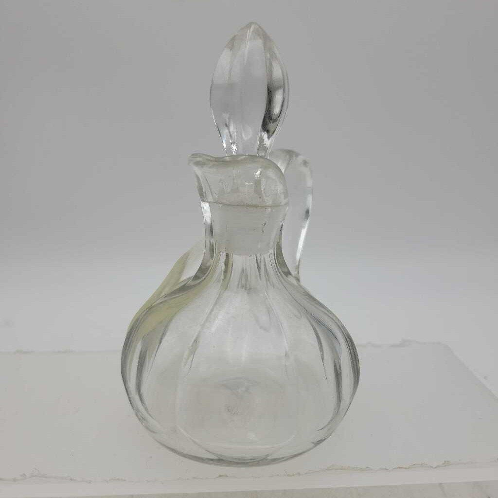 Cut Glass cruet complete with stopper (JAS)