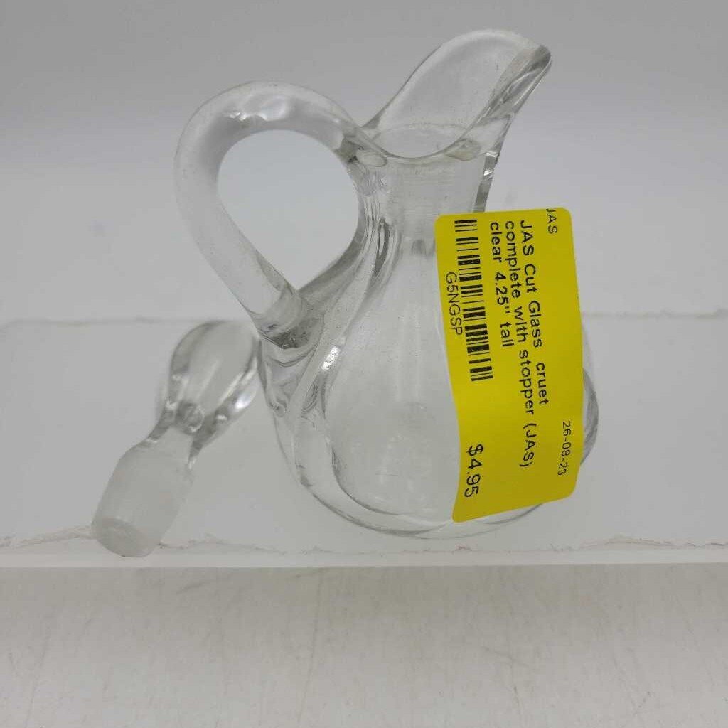 Cut Glass cruet complete with stopper (JAS)