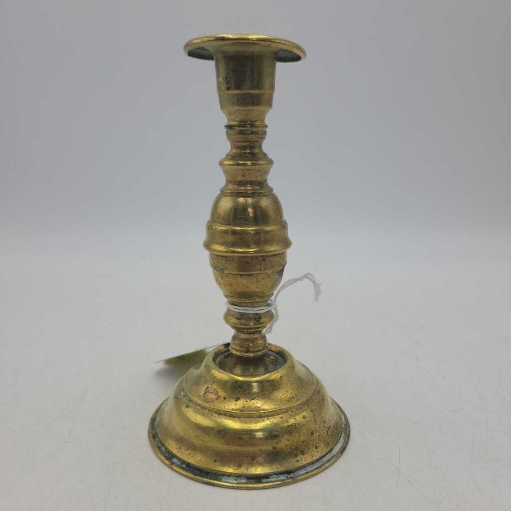 Flared Round Base Brass Candlestick Holder #3603 (MCC)