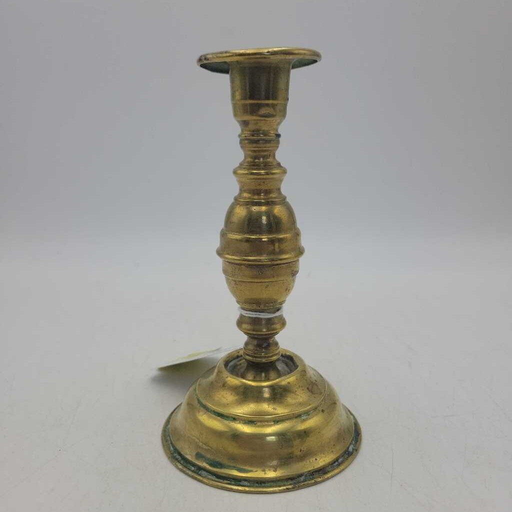 Flared Round Base Brass Candlestick Holder #3603 (MCC)