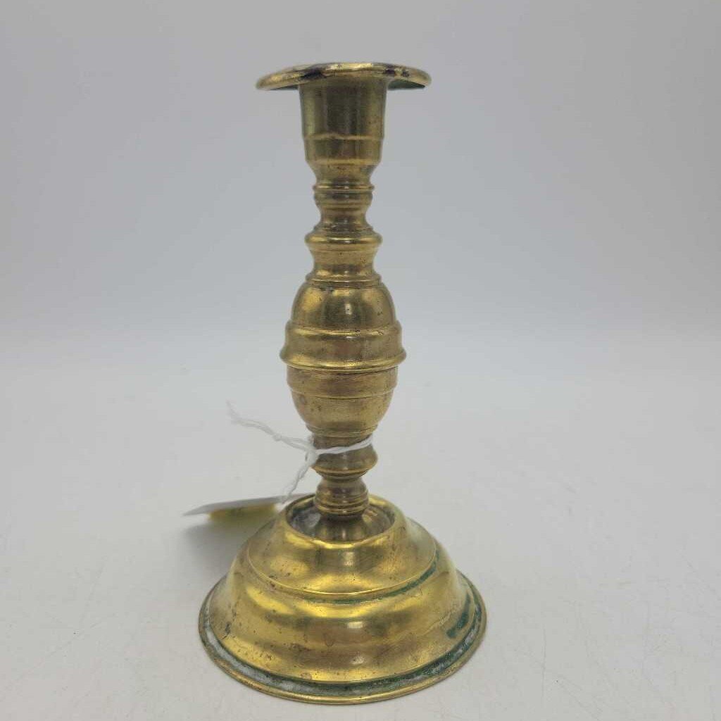 Flared Round Base Brass Candlestick Holder #3603 (MCC)